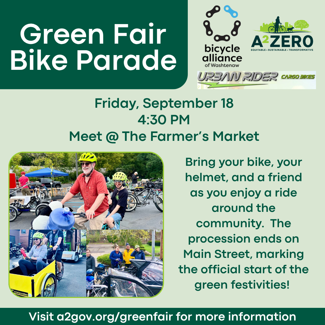 Green Fair Bike Parade Flyer