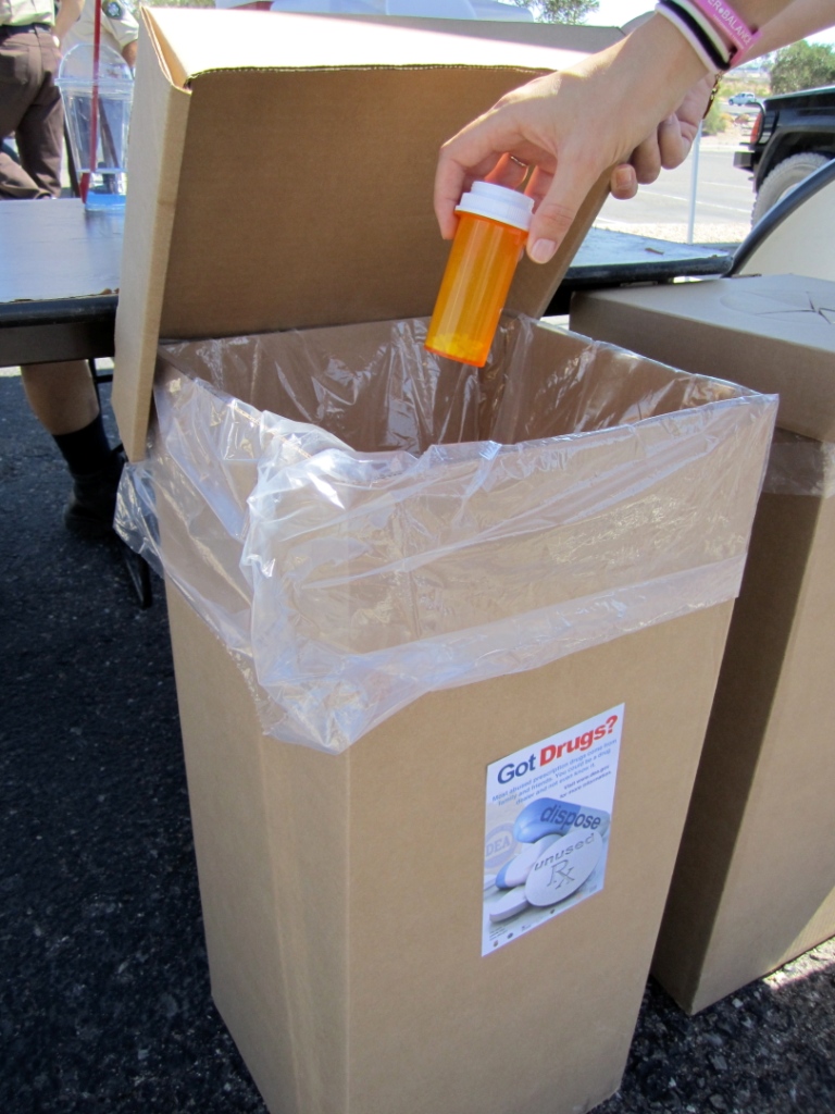 box full of prescription drugs