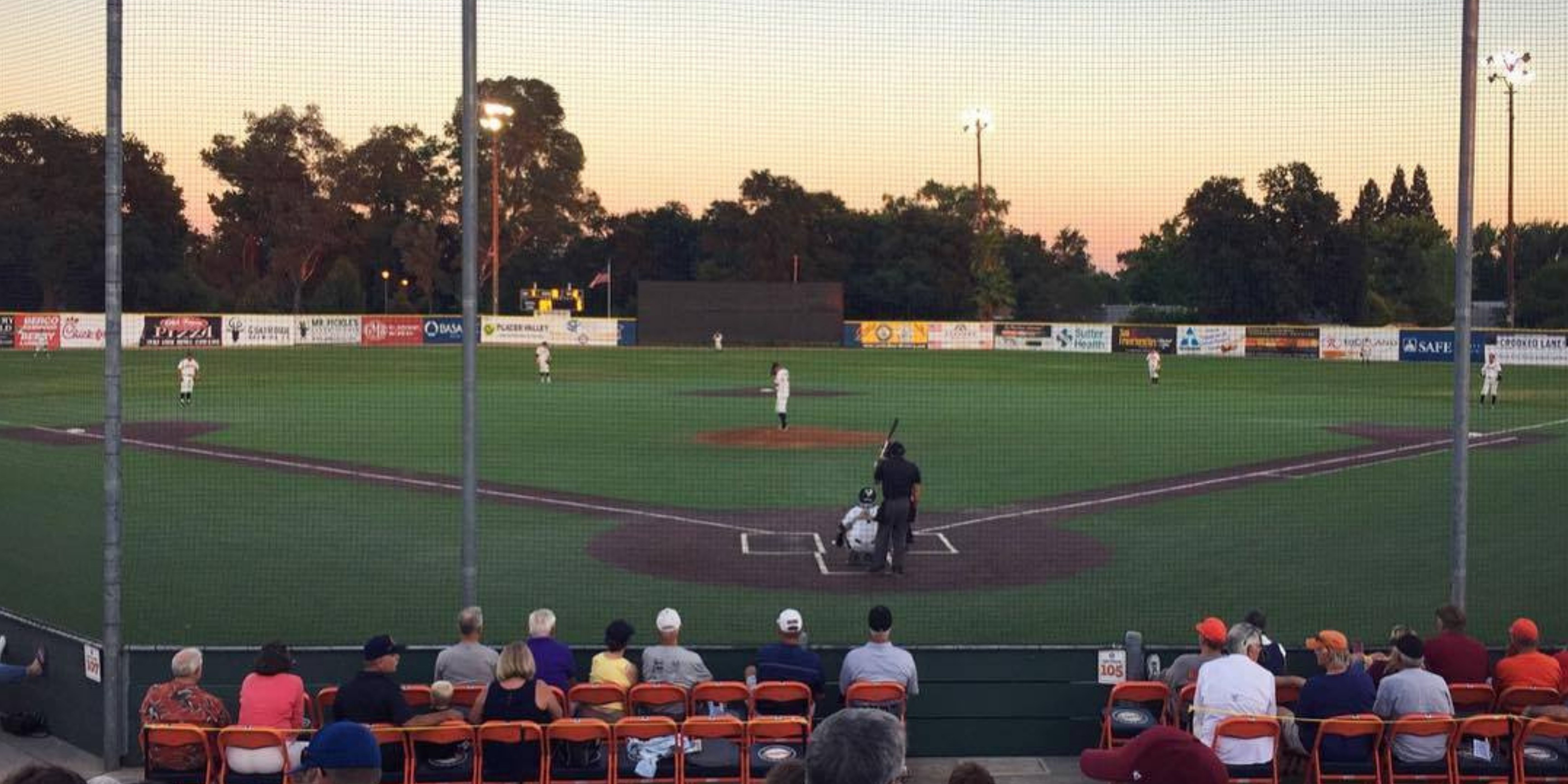 alt="Lincoln Potter Baseball Game at McBean Stadium"