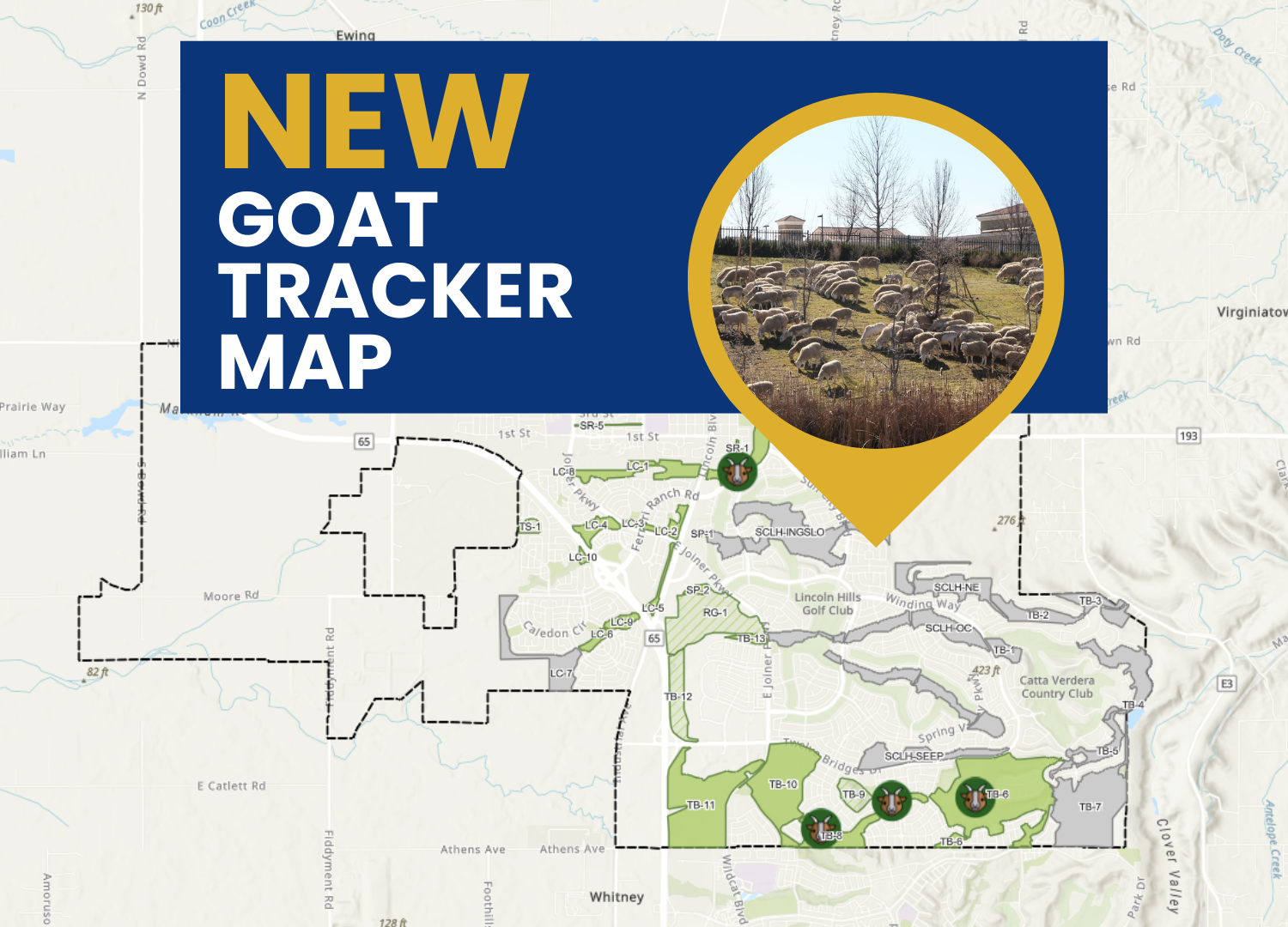 new goat tracker map