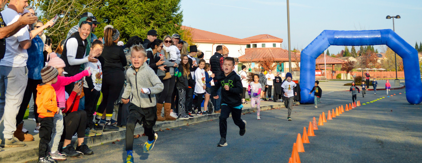 "children running "