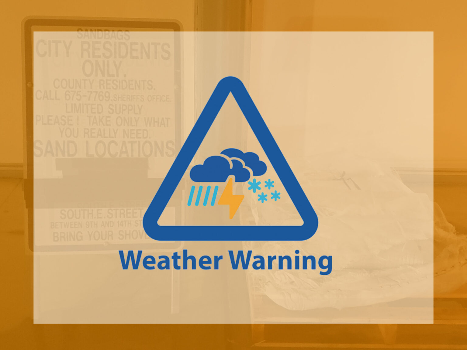 Madera severe weather warning graphic